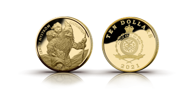 $10 Jenny Nyström 2021 - Jultomten, 7,78g guldmynt